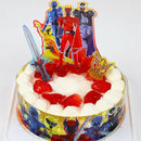 【冷凍】生デコレーションケーキ 王様戦隊キングオージャー 5号 15cm｜ケーキ｜キャラメリーゼ・キング オー ジャー ケーキ - スイーツモール