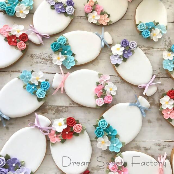可愛いブーケのモチーフ♡お祝いにぴったりの花束アイシング