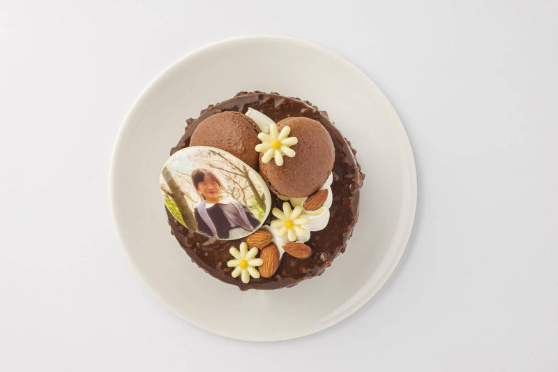 【冷凍】ベルギー産チョコレートとバナナのコンポートを使ったショコラバナーヌ 写真プレート付き | バナナ チョコ ケーキ | レ・コロレ - スイーツモール